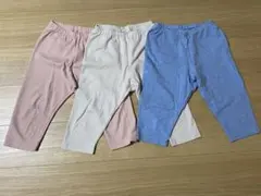 ユニクロ　リラックスフィットレギンス　七部丈　3枚セット