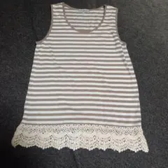 THEORIA ストライプ タンクトップ L