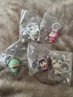 クレヨンしんちゃんめじるしアクセサリー2 パステルカラー　5個セット