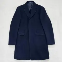 ネイビー チェスターコート