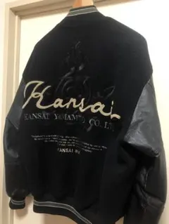 美品　KANSAI MAN スタジャン　レザー 切替　刺繍　ブラック 2025年最新】山本寛斎スタジャンの人気アイテム - メルカリ