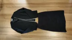 ブラック ジャケット スカート セット