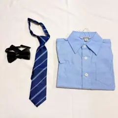 Bienzoe ボーイズ フォーマル シャツ キッズ 長袖 オックスフォード