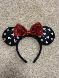 ミニー風カチューシャ ハート模様