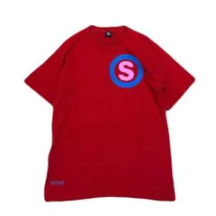 《90s》oldStüssy ロゴ Tシャツ 赤 ステューシー