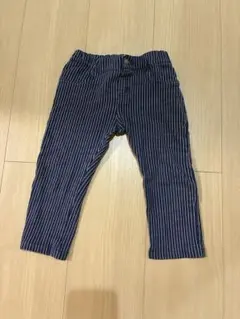 Petit Bateau ストライプ柄ハーフパンツ ネイビー