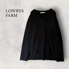 LOWRYS FARM ローリーズファーム Vネック ニットセーターブラック L