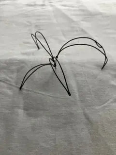 四月の魚 ワイヤーアート オブジェ 花 関昌生