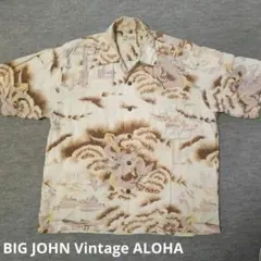 レア BIG JOHN Vintage ALOHA ドラゴン柄 和柄 アロハのサムネイル