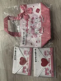 マイメロディ　フラットポーチとトートバッグのセット