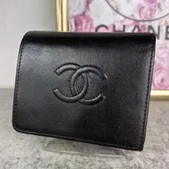 CHANEL デカココ　三つ折り　コンパクト財布　コインケースのサムネイル