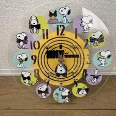 SNOOPY and WOODSTOCK アクリル時計 LEDライト付き