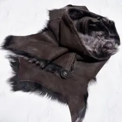 karl donoghue カールドノヒュー ムートン ファー ストール 羊革