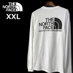 ノースフェイス 長袖 Tシャツ ロンT US 男女兼用(XXL)白 180902