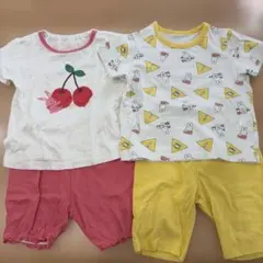 ベビーパジャマ 2枚set 90 ユニクロ＆イオンのサムネイル