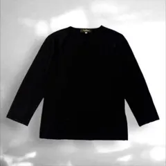 Paul Stuart ブラック Vネック ニット サイズ6 S-577