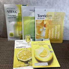 韓国シートマスク ビタミン系セット 6枚