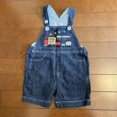 miki HOUSE デニムオーバーオール 80cm