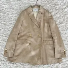グリーンレーベルリラクシング 洗える テーラードジャケット 金ボタン ダブル