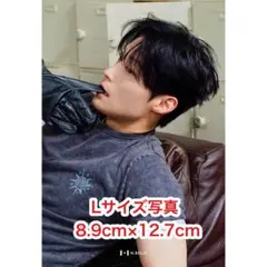 ホナムジュン L判　写真 フォト ホ・ナムジュン 黒い手袋 半袖 横顔