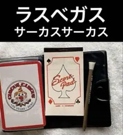極希少❤️ラスベガスのトランプ　カード　メモとペン　カジノ　サーカスサーカス