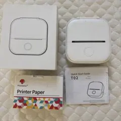 Phomemo T02 サーマルプリンター　+ 補充用ペーパー