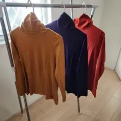 ⭐️冬物最終値引き⭐️ユニクロHEATTECH タートルネック Lサイズ 3色セット