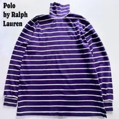 【USA製 90s】ポロラルフローレン ボーダー タートルネック Y2K XL