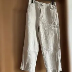 美品 00's バナナリパブリック リネンパンツ リネンスラックスワイド
