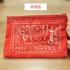 coach ポーチ 付録 コーチポピー MORE レッド ホワイト バッグのサムネイル