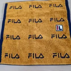 FILA ウォッシュタオル イエロー ネイビー33.5×35㌢のサムネイル