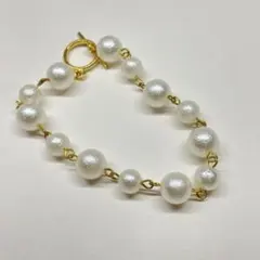 コットンパール ブレスレット