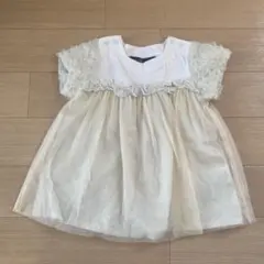 chien chien 半袖　ワンピース　ベビー　90㎝　フォーマル結婚式入園式のサムネイル