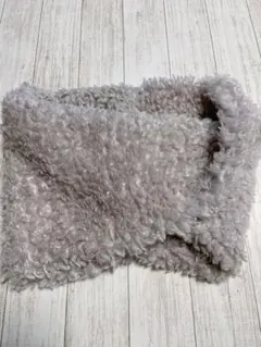 グレー フリース ネックウォーマー