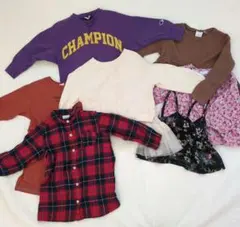 キッズ 100cm 女の子　トップスまとめ売り　6点セット