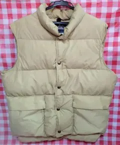 Woolrich ベージュ ダウンベスト　ビンテージ 80s USA