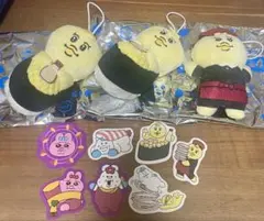 スシロー コラボ おぱんちゅうさぎ んぽちゃむ　きみまろ　マスコット ステッカー