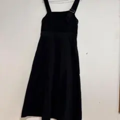 オリーブデオリーブ　ブラック サロペット ワンピース