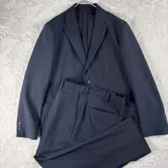 24年製 極美品 ユニクロ 感動 スーツ セットアップ ネイビー 紺 サイズXL