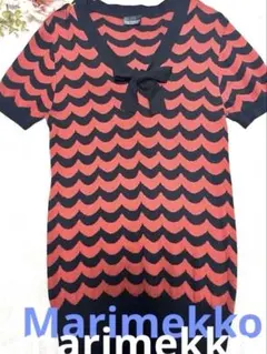 希少☆marimekko ☆半袖ニットトップスのサムネイル