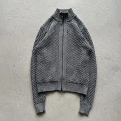 00s dkny grey zip up knit グレー ジップニットのサムネイル