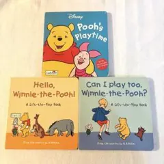 洋書幼児向け英語しかけ絵本3冊セット くまのプーさん（ウィニー・ザ・プー）