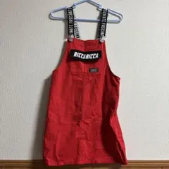 RICCARICCA 赤 ジャンバースカート