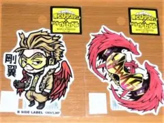ヒロアカ ホークス ＆ ロゴ 2枚セット ステッカー B-SIDE LABEL