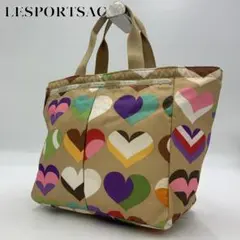 LeSportsac レスポートサック トートバッグ ハート柄 マルチカラー