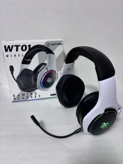 Tatybo WT01 ワイヤレスゲーミングヘッドセット 着脱式 マイク付きのサムネイル