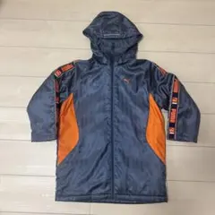 PUMA フード付きベンチコート 130 サッカー