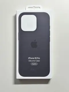 【新品】純正 iPhone 16 Pro シリコンケース・ブラック①