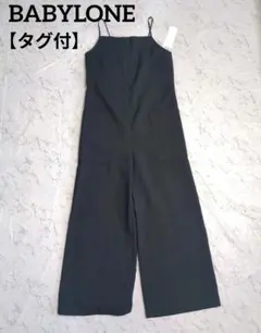 【タグ付】BABYLONE サロペット オールインワン ブラックのサムネイル