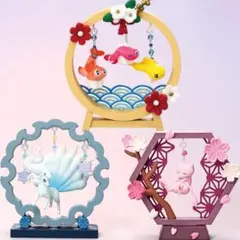 ポケモン　ふんわりゆらりん飾り　シャリタツ　アローラキュウコン　ミュウ